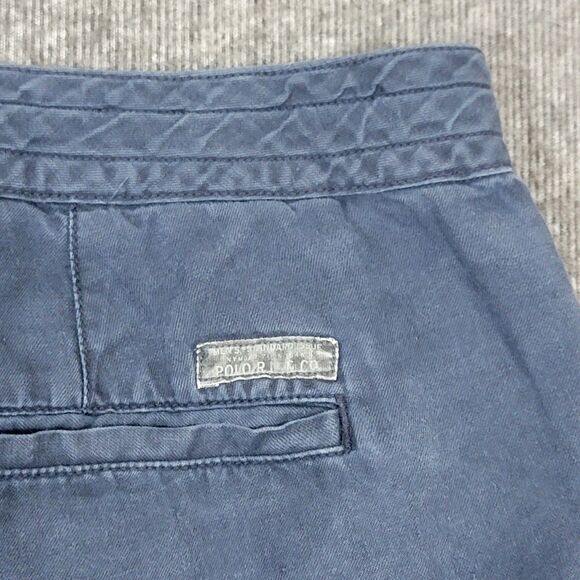 Polo Ralph Lauren Shorts Mens 3XB Big Blue 100% Linen Classic Fit Drawstring - Picture 8 of 11